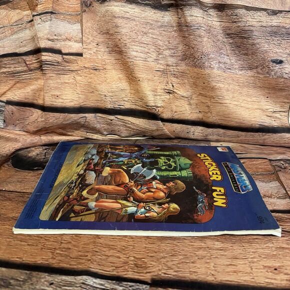 Vintage 1983 Masters of the Universe He-Man Sticker Fun Book Golden MOTU Used - Picture 6 of 10